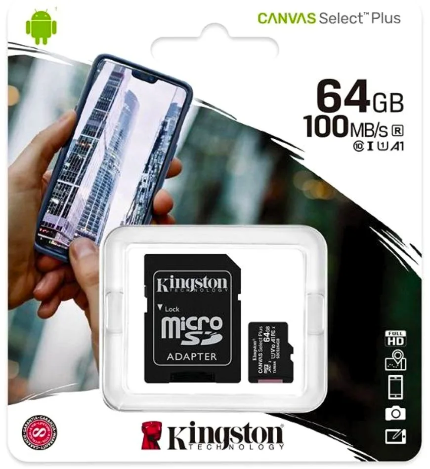 Kingston 64GB microSDXC Canvas Go Plus Card 